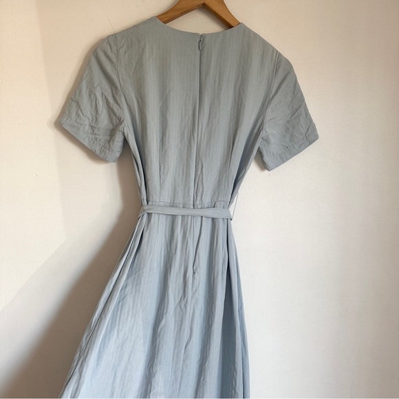 Club Monaco Asymmetrical Wrap Midi Maxi Dress Wedding Guest Bridesmaid 2 XS S - Picture 6 of 8